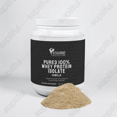 Pure3 100% Whey Protein Isolate (Vanilla)