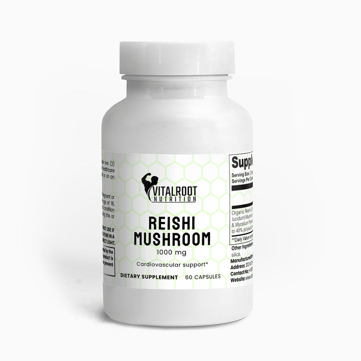 Reishi Mushroom | Immune & Stress Support Adaptogen | (60 Vegan Capsules)