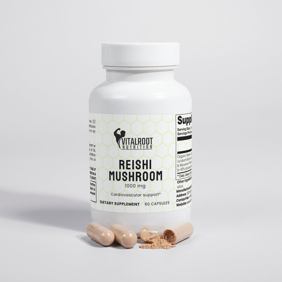Reishi Mushroom | Immune & Stress Support Adaptogen | (60 Vegan Capsules)