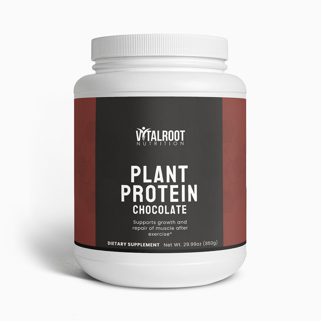 Plant Protein | Chocolate Vegan Blend with MCT & Fiber | (29.99 oz)