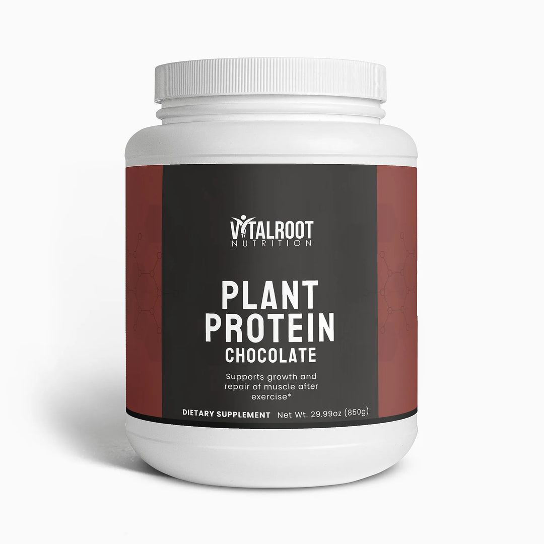 Plant Protein | Chocolate Vegan Blend with MCT & Fiber | (29.99 oz)