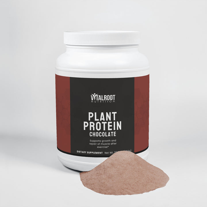 Plant Protein | Chocolate Vegan Blend with MCT & Fiber | (29.99 oz)
