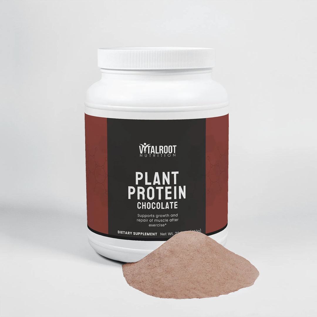 Plant Protein | Chocolate Vegan Blend with MCT & Fiber | (29.99 oz)