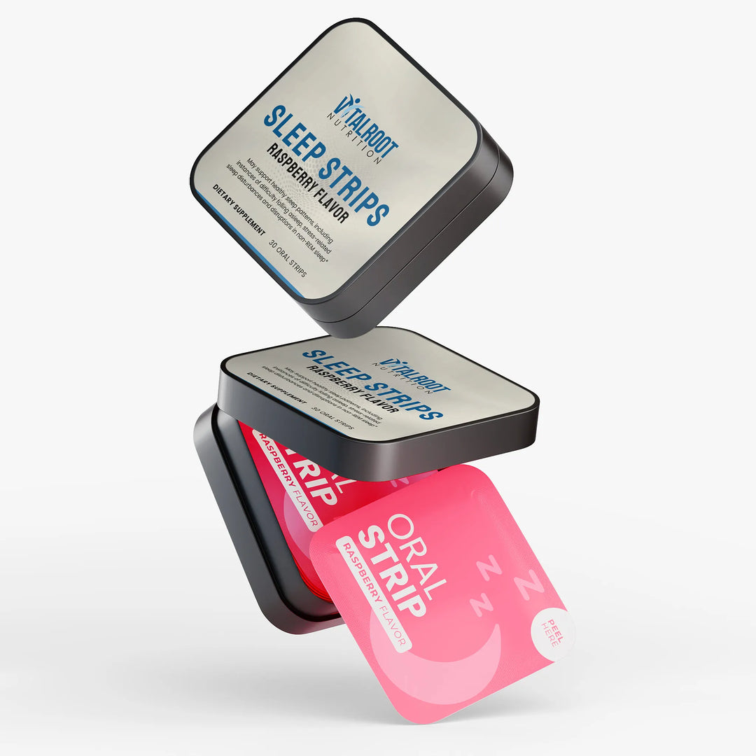 Sleep Strips | Natural Bedtime Aid with Melatonin & Herbs | (30 Strips)