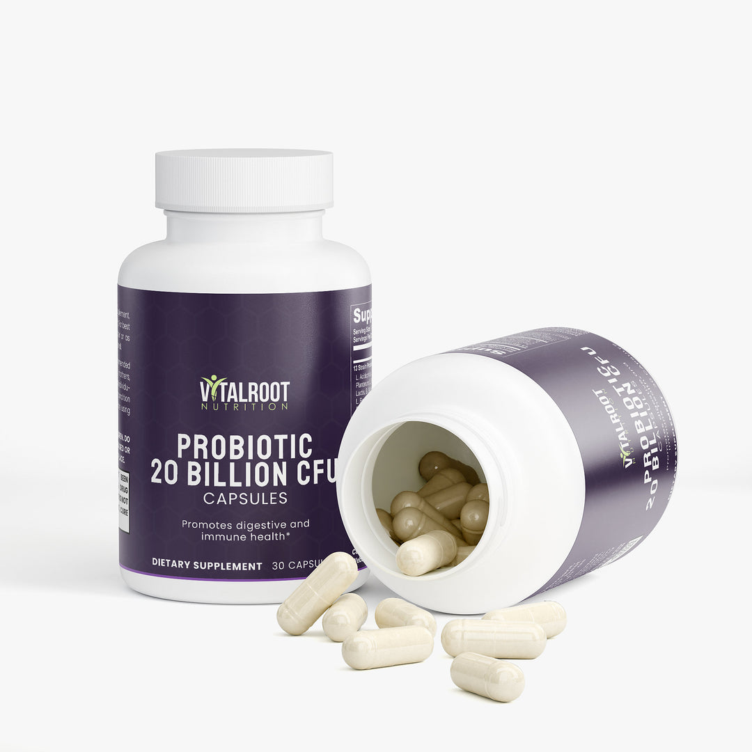 Probiotic 20 Billion | Daily Digestive & Immune Health Support | (30 Capsules)