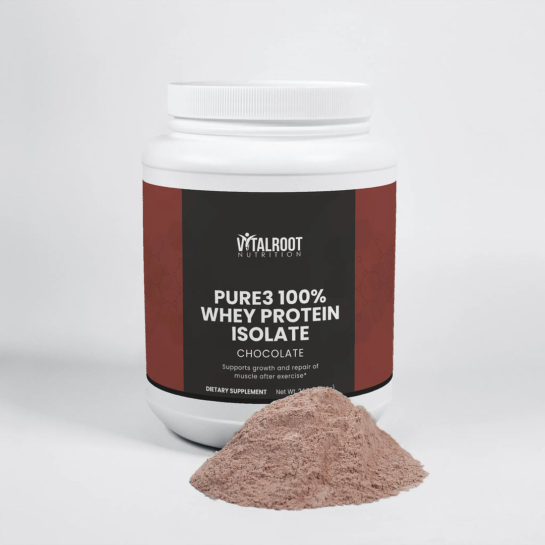 Pure3 Whey Protein Isolate | Chocolate Flavor | (24.7 oz)