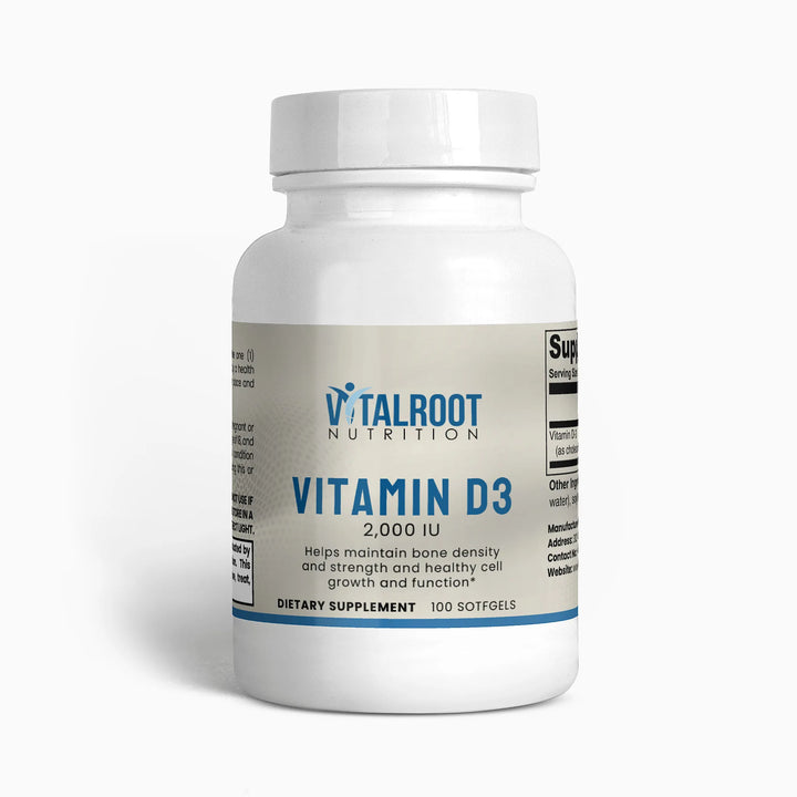 Vitamin D3 2,000 IU | Daily Immune & Bone Health Support | (100 Softgels)