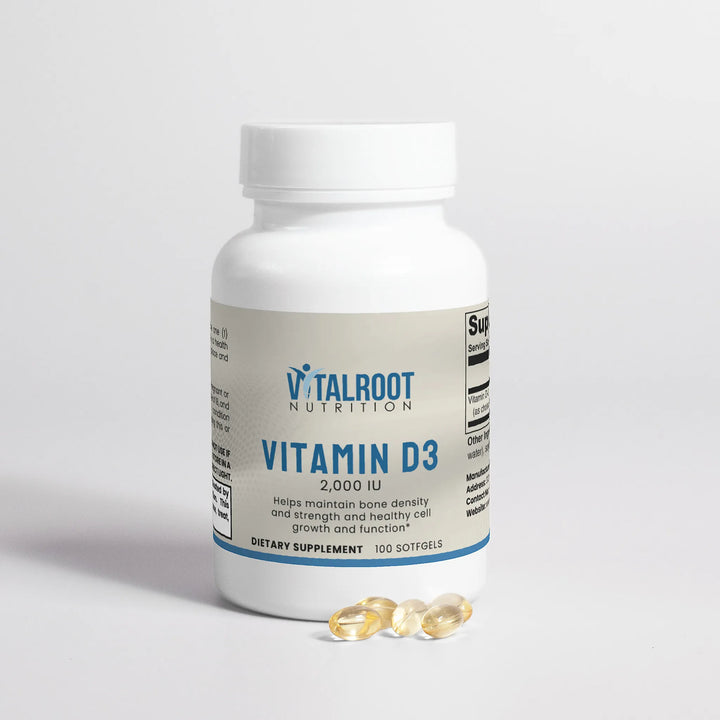 Vitamin D3 2,000 IU | Daily Immune & Bone Health Support | (100 Softgels)