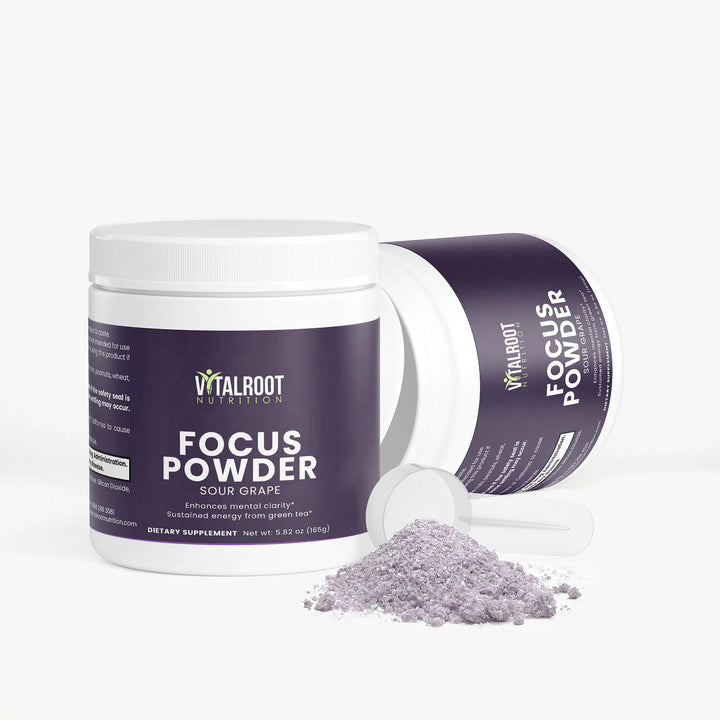 Focus Powder (Sour Grape) | Natural Nootropic for Mental Energy | 165g