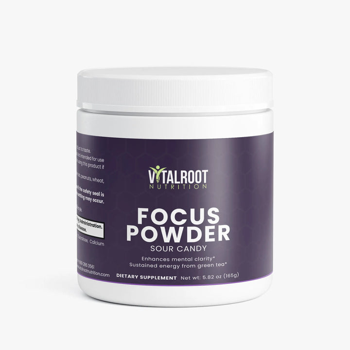 Focus Powder  (Sour Candy) | Brain Boost with Natural Caffeine | 165g
