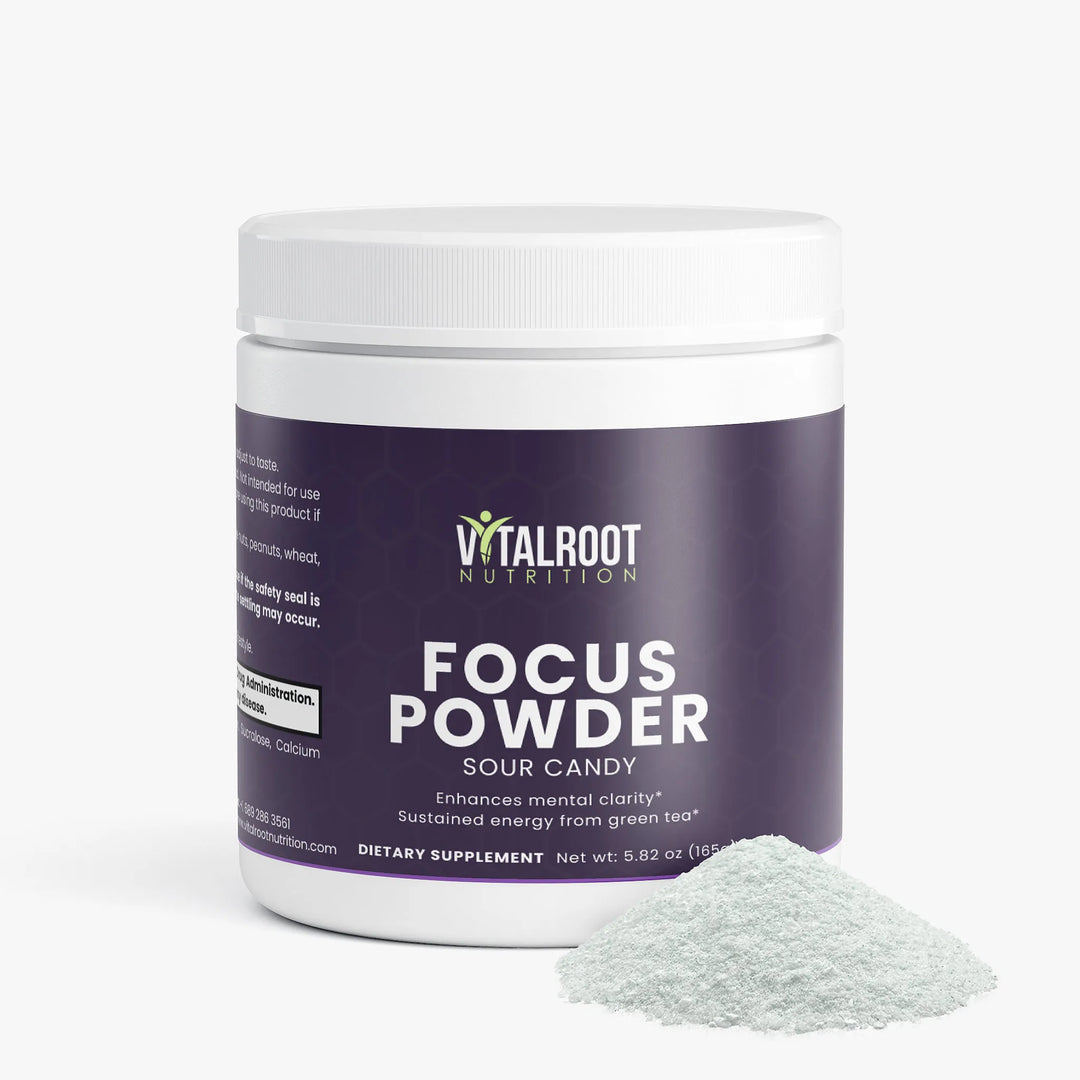 Focus Powder  (Sour Candy) | Brain Boost with Natural Caffeine | 165g