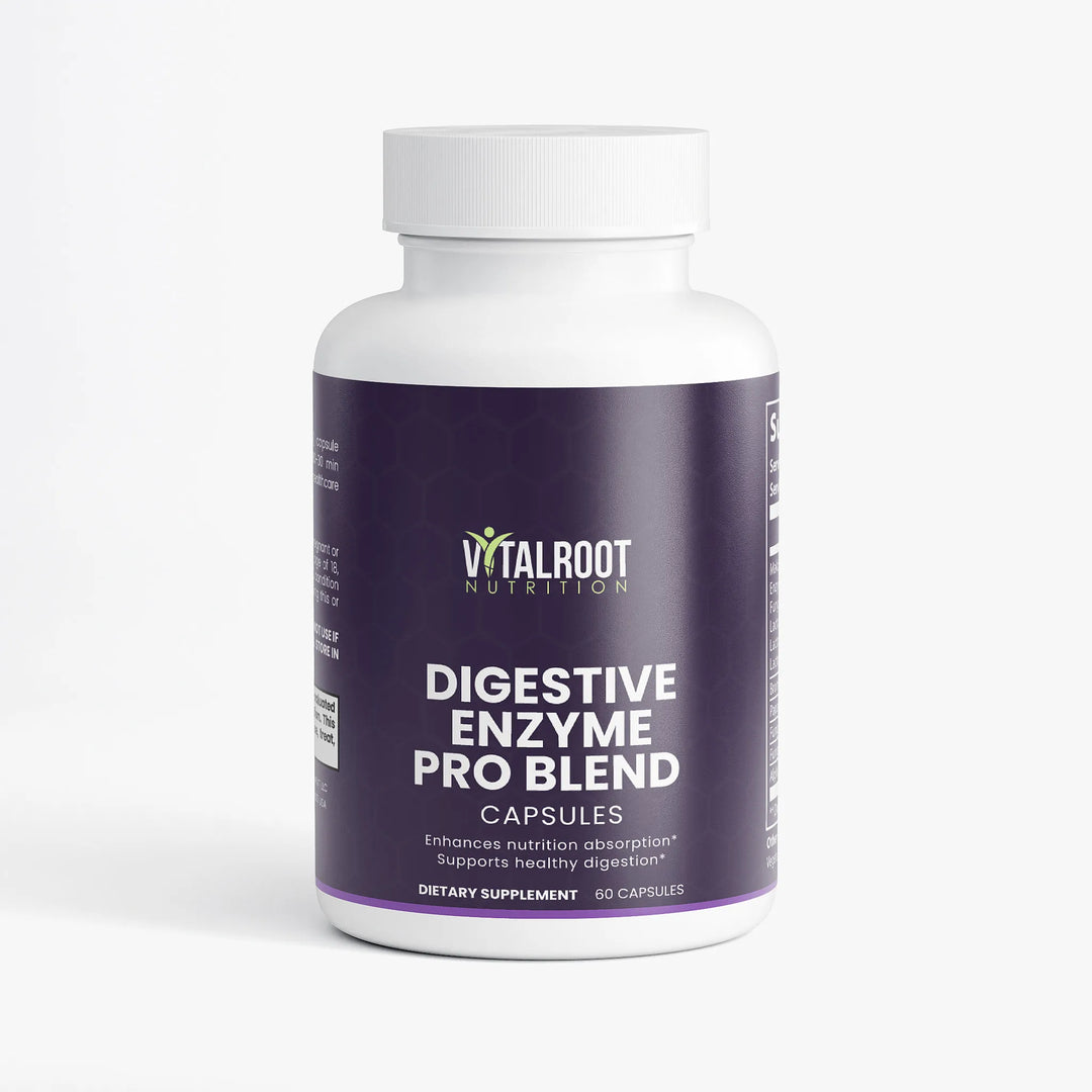 Digestive Enzyme Pro Blend | Gut Health & Nutrient Absorption Support | 60 Capsules
