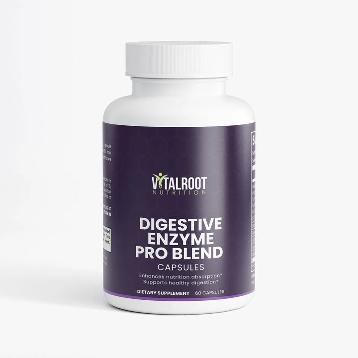 Digestive Enzyme Pro Blend | Gut Health & Nutrient Absorption Support | 60 Capsules