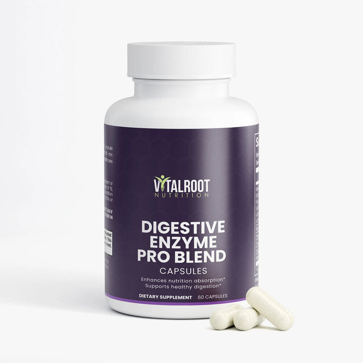 Digestive Enzyme Pro Blend | Gut Health & Nutrient Absorption Support | 60 Capsules