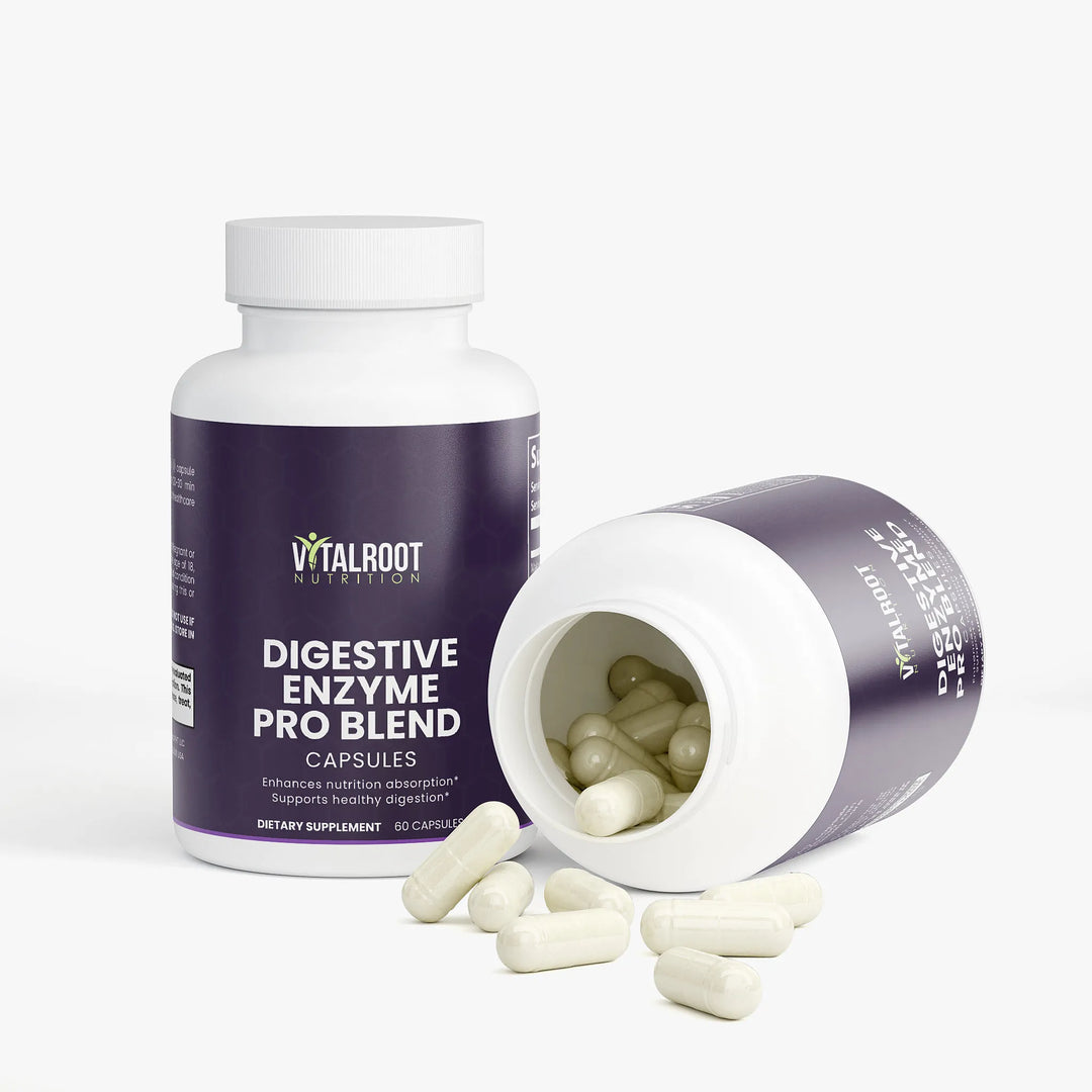 Digestive Enzyme Pro Blend | Gut Health & Nutrient Absorption Support | 60 Capsules