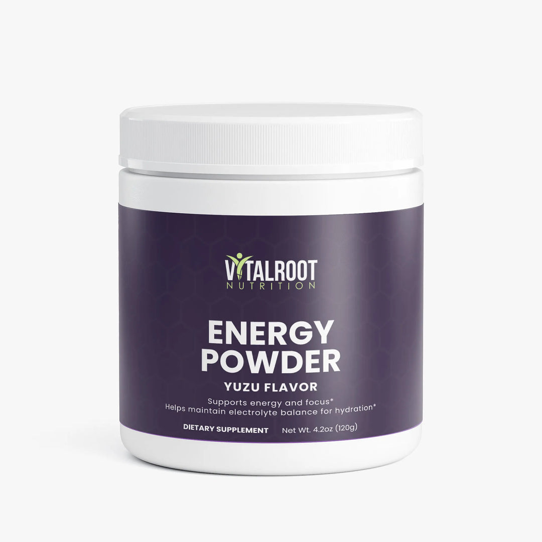 Energy Powder (Yuzu Flavor) | B-Vitamins & Natural Caffeine Boost | 120g