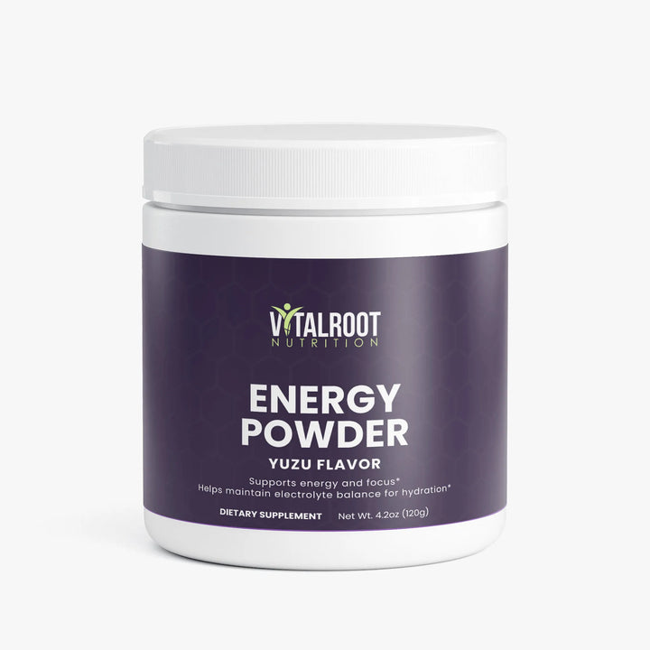 Energy Powder (Yuzu Flavor) | B-Vitamins & Natural Caffeine Boost | 120g