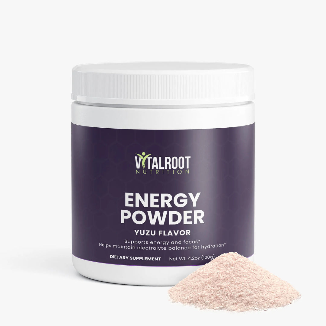 Energy Powder (Yuzu Flavor) | B-Vitamins & Natural Caffeine Boost | 120g