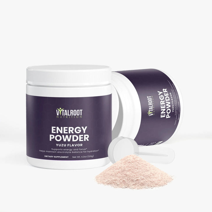 Energy Powder (Yuzu Flavor) | B-Vitamins & Natural Caffeine Boost | 120g
