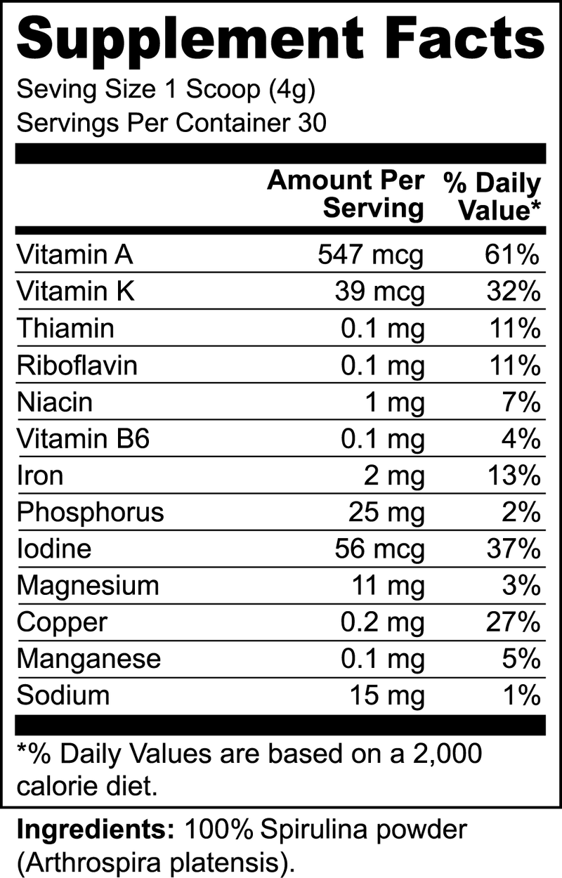 Organic Spirulina Powder