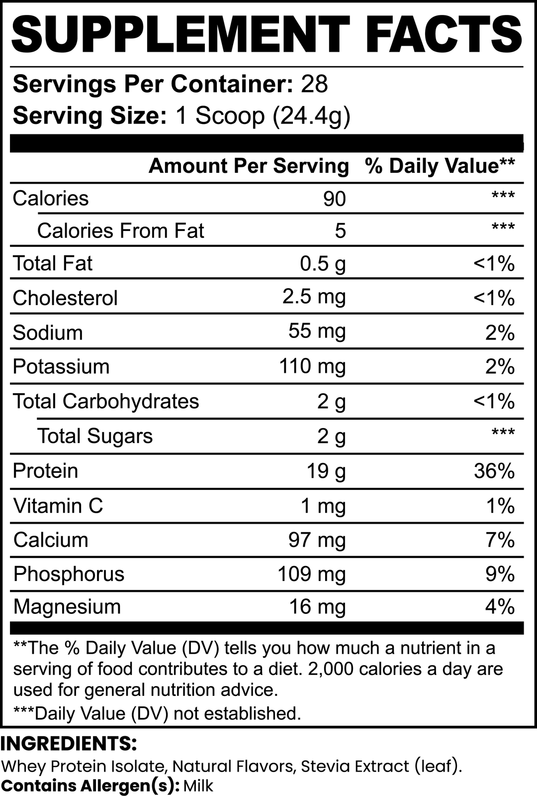 Supplement facts label with nutritional information and ingredients listed.
