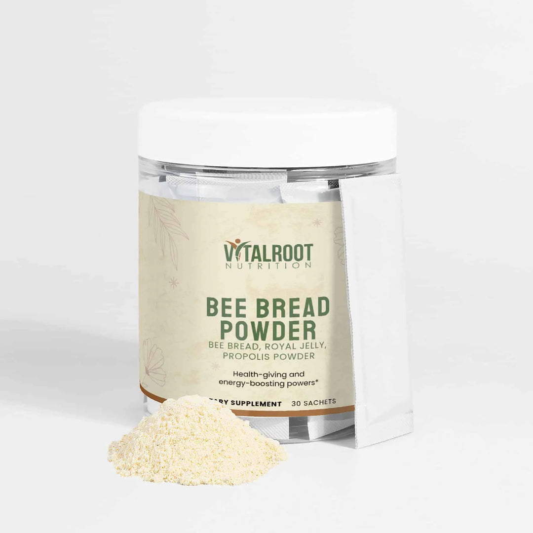 Bee Bread Powder | Daily Superfood Blend with Royal Jelly & Propolis | (30 Sachets)
