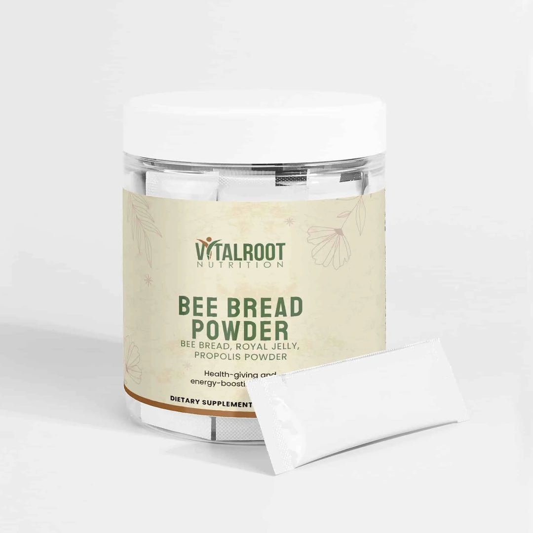Bee Bread Powder | Daily Superfood Blend with Royal Jelly & Propolis | (30 Sachets)