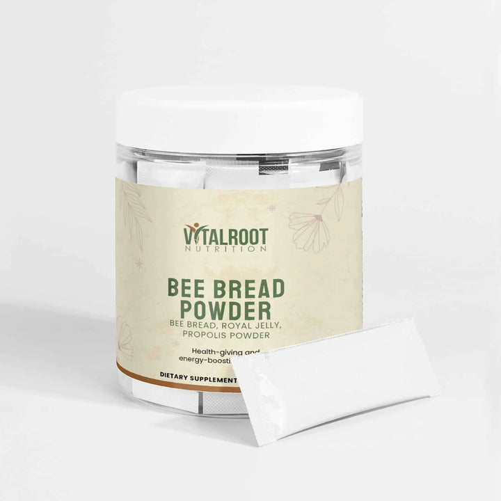 Bee Bread Powder | Daily Superfood Blend with Royal Jelly & Propolis | (30 Sachets)