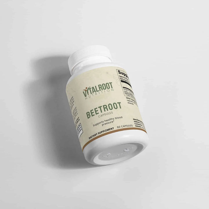 Beetroot Capsules | Organic Beetroot for Nitric Oxide & Muscle Support | (60 Capsules)