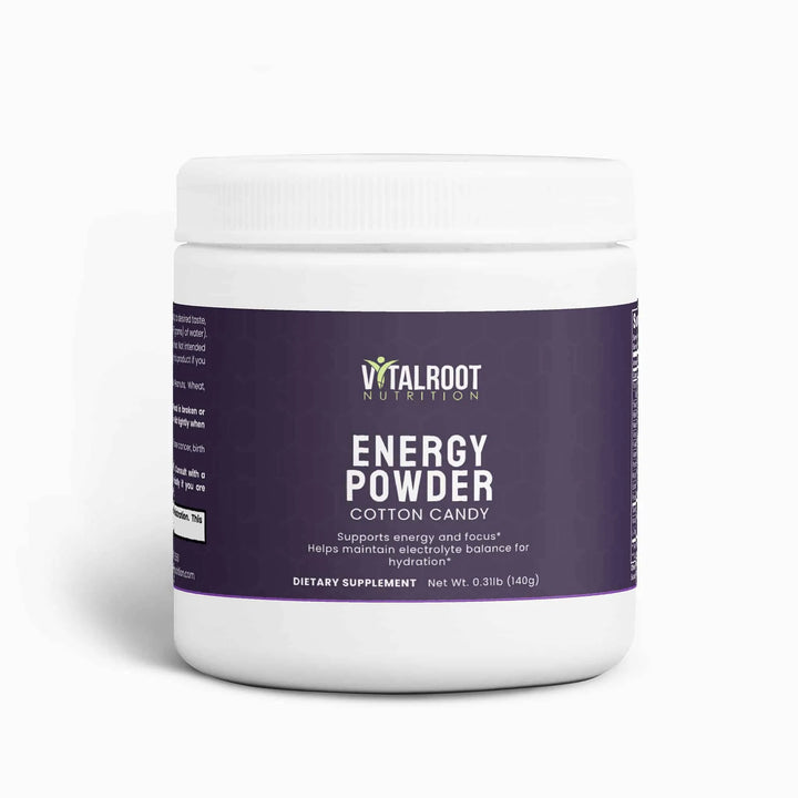 Energy Powder (Cotton Candy) | Balanced Energy & Focus Boost | (140g)