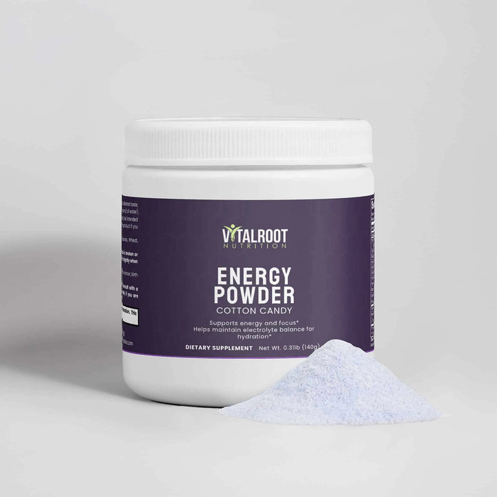 Energy Powder (Cotton Candy) | Balanced Energy & Focus Boost | (140g)