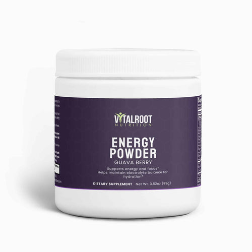 Energy Powder (Guava Berry) | Balanced Energy and Focus Boost with Electrolytes | (3.52 oz)
