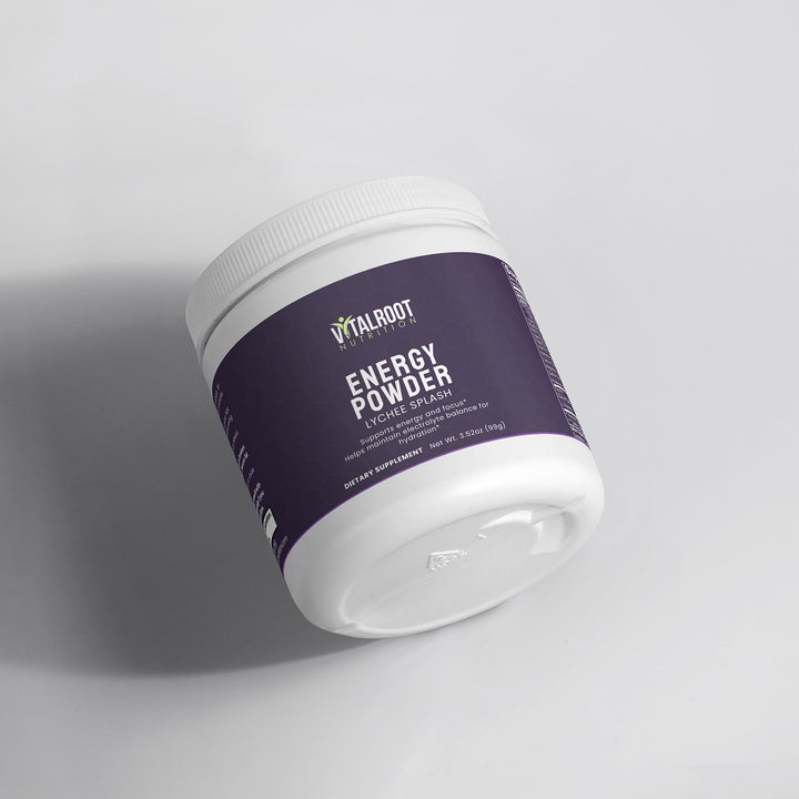 Energy Powder | Lychee Splash Energy for Sustained Energy & Focus | (30 Servings)