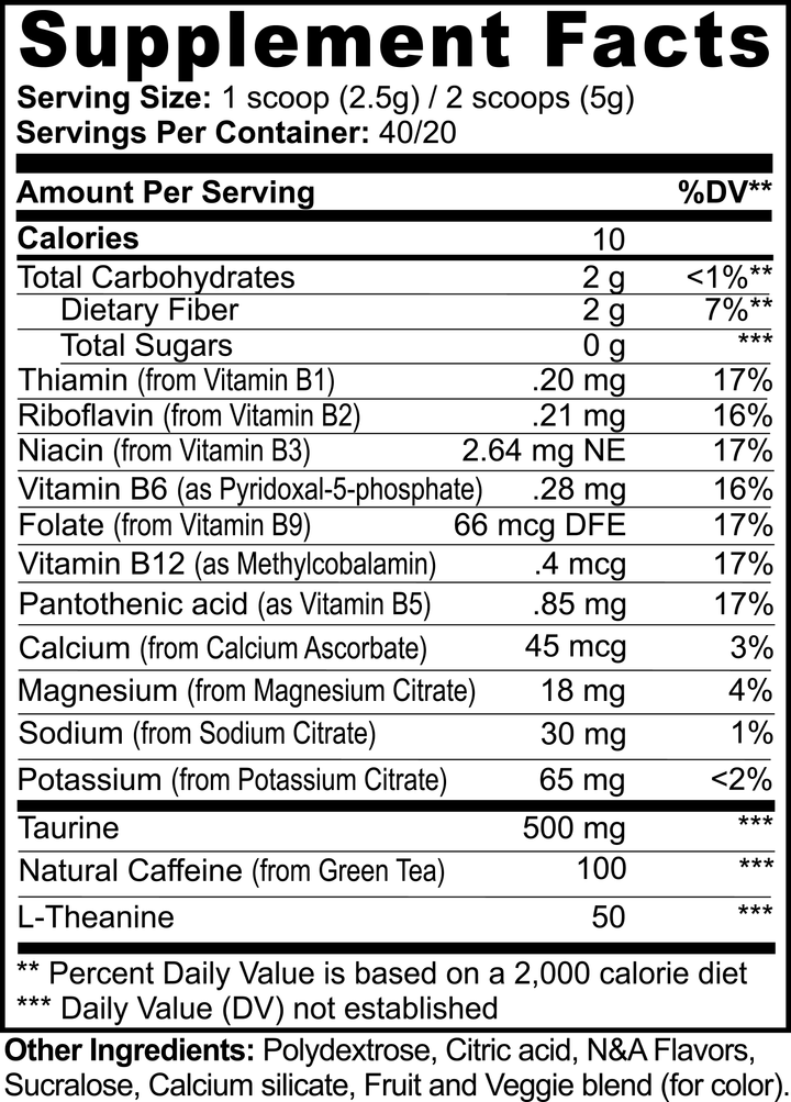 Energy Powder | Lychee Splash Energy for Sustained Energy & Focus | (30 Servings)