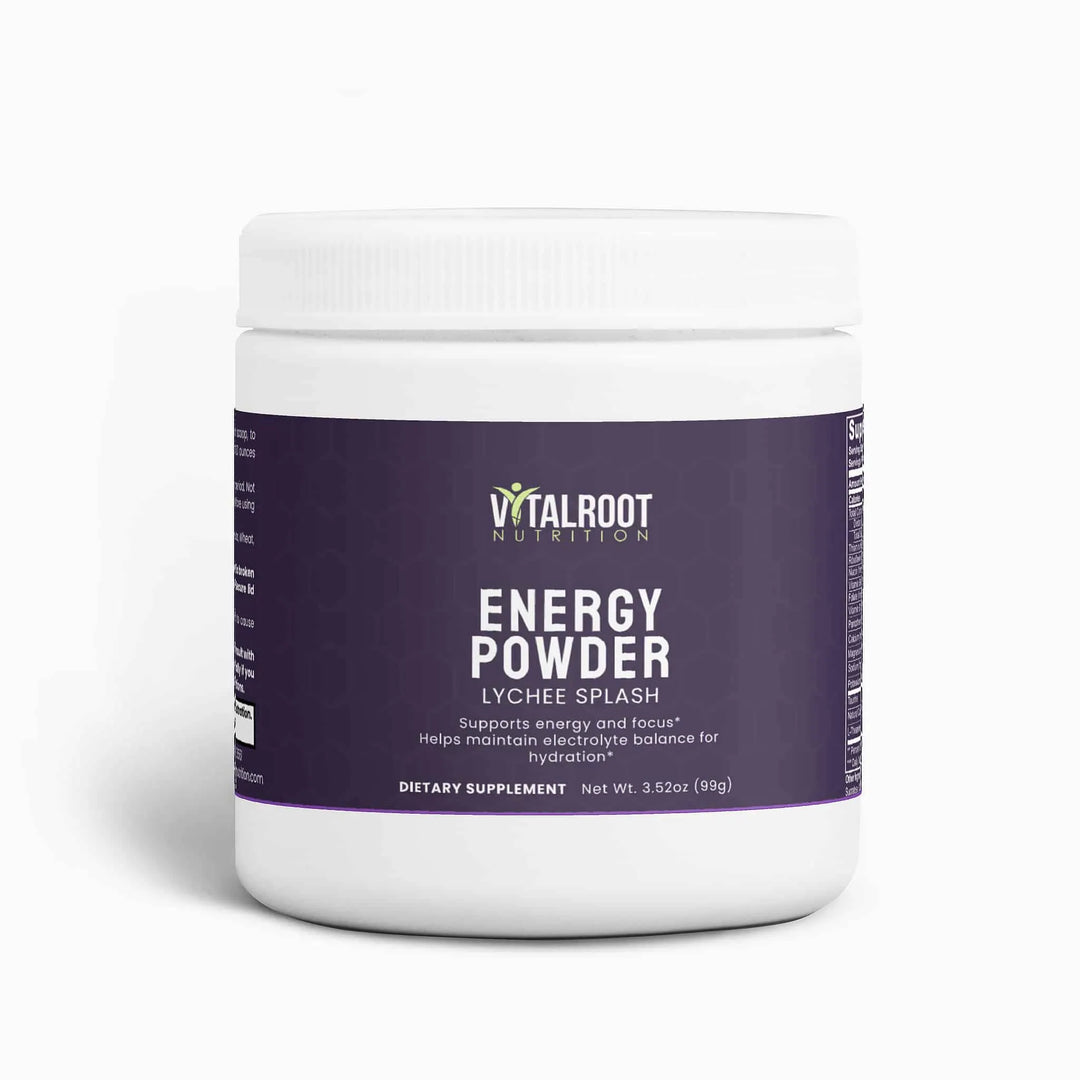 Energy Powder | Lychee Splash Energy for Sustained Energy & Focus | (30 Servings)