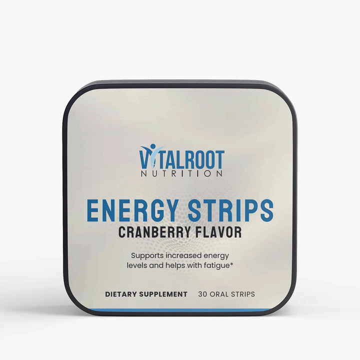 Energy Strips | Fast Acting Caffeine & B12 Boost with L-Theanine | (30 Strips)