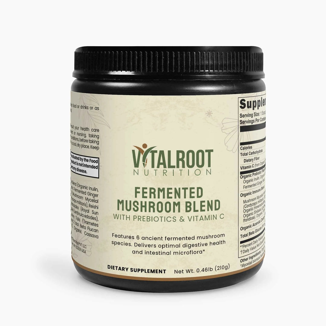 Fermented Mushroom Blend | Immune & Digestive Support with 6 Organic Mushrooms | (210g)