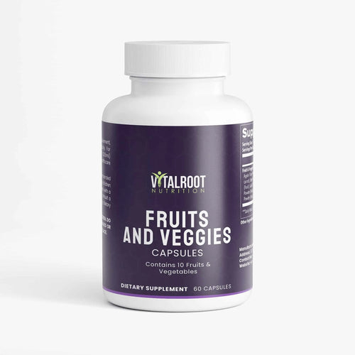 Fruits and Veggies | Daily Supplement for Digestive & Cardiovascular Health | (60 Capsules)