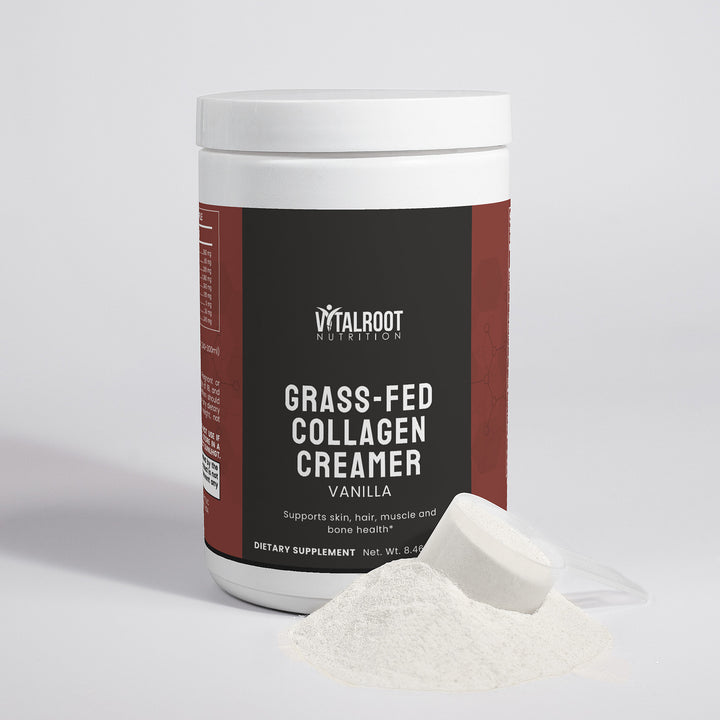 Grass-Fed Collagen Creamer | Vanilla Flavor for Skin & Joint Support | (240g)