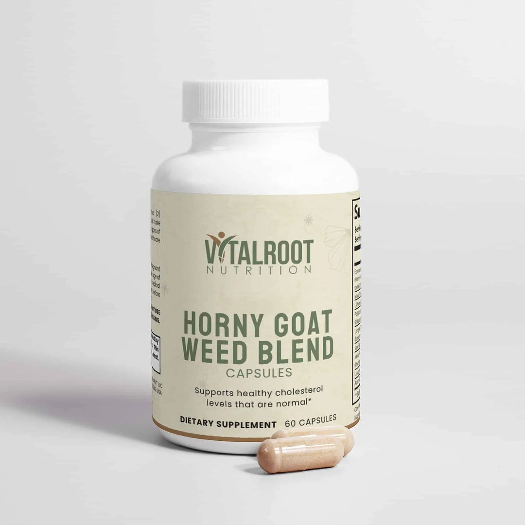 Horny Goat Weed Blend | Premium Herbal Formula with Maca Root & L-Arginine for Stamina & Circulation | (60 Capsules)