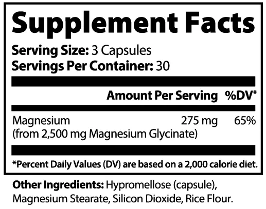 Magnesium Glycinate | High Absorption for Sleep & Stress Relief | (90 Capsules)