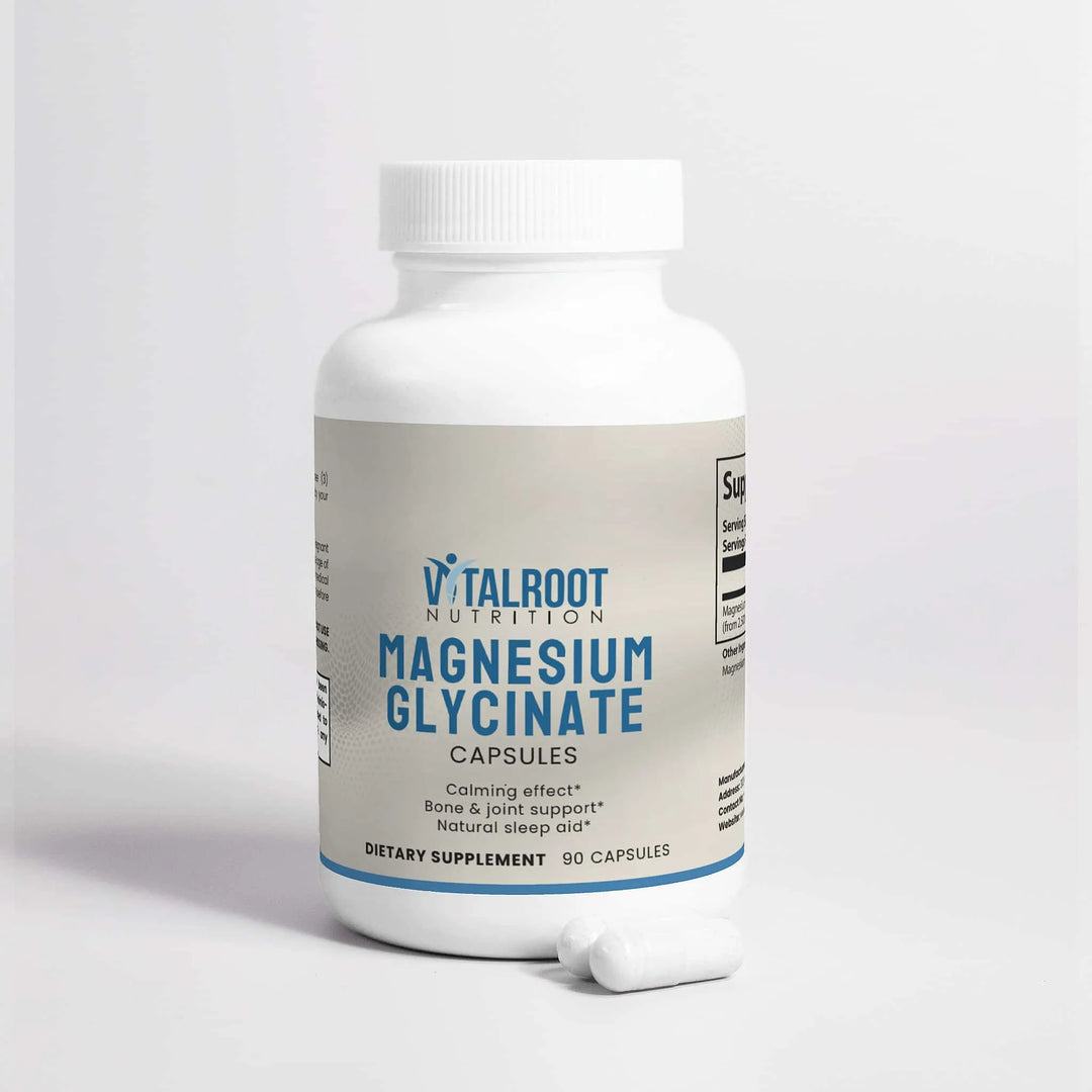 Magnesium Glycinate | High Absorption for Sleep & Stress Relief | (90 Capsules)