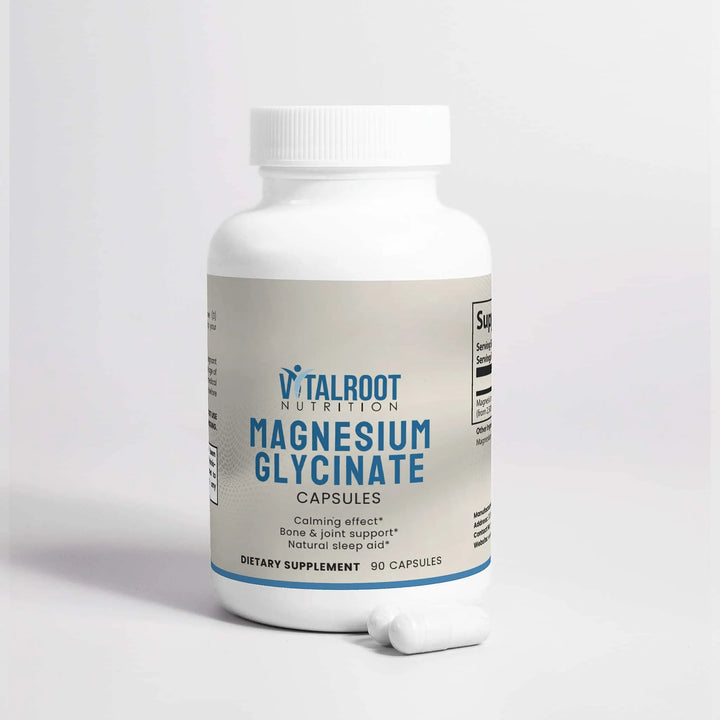 Magnesium Glycinate | High Absorption for Sleep & Stress Relief | (90 Capsules)