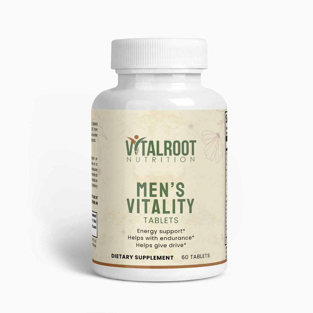 Men's Vitality | Energy & Libido Support with Tongkat Ali Root, L-Arginine & Ginseng | (60 Tablets)