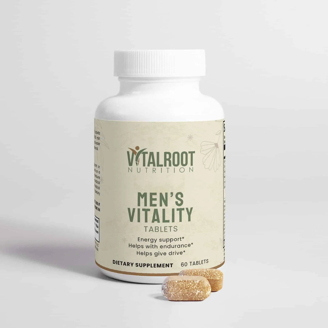 Men's Vitality | Energy & Libido Support with Tongkat Ali Root, L-Arginine & Ginseng | (60 Tablets)