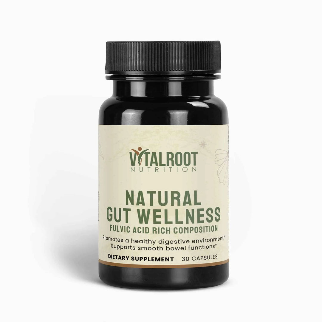 Natural Gut Wellness Capsules | Digestive & Gut Health Support with Fulvic Acid | (30 Capsules)