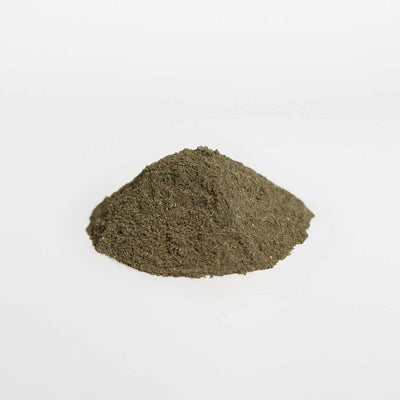 Close-up of Smoothie Greens detox powder by Vital Roots, nutrient-rich botanical blend for smoothies