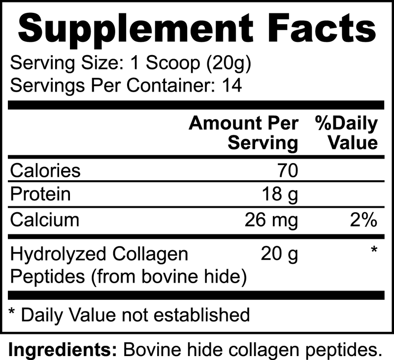 Grass-Fed Hydrolyzed Collagen Peptides - Vital Root Nutrition