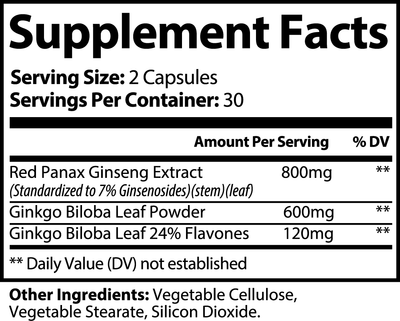 Ginkgo Biloba + Ginseng - Vital Root Nutrition