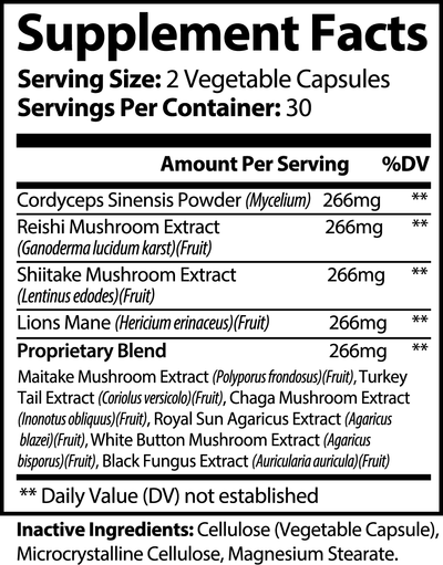 Mushroom Complex 10 X - Vital Root Nutrition